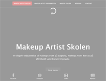 Tablet Screenshot of makeupskolen.com